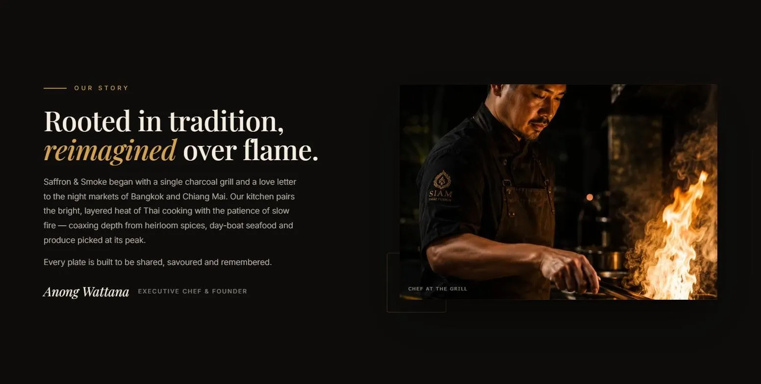 section เรื่องราวร้านและเชฟ